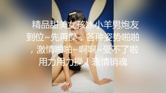   精品甜美女孩冰小羊男炮友到位~先再操，各种姿势啪啪，激情啪啪~啊啊~受不了啦用力用力操！表情销魂