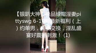 【银趴大神】极品绿帽淫妻pittyswg 6-10月最新福利（上）约单男，夫妻交换，淫乱盛宴好震撼刺激！ (1)